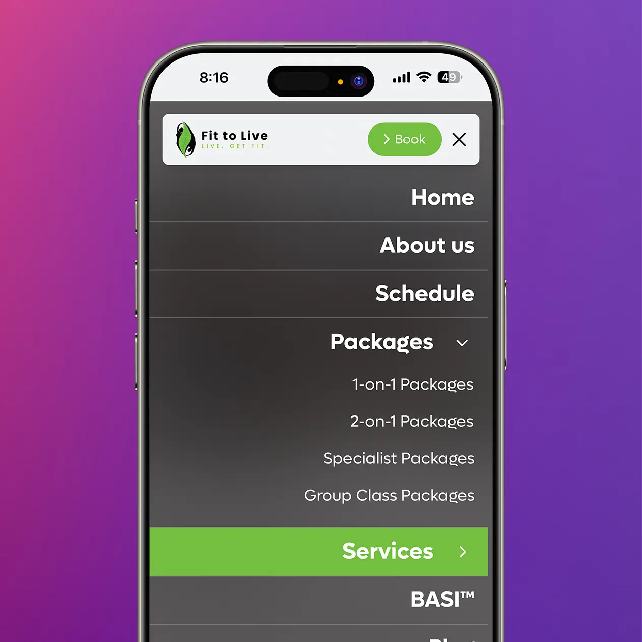 Fit To Live Website Navigation (1)