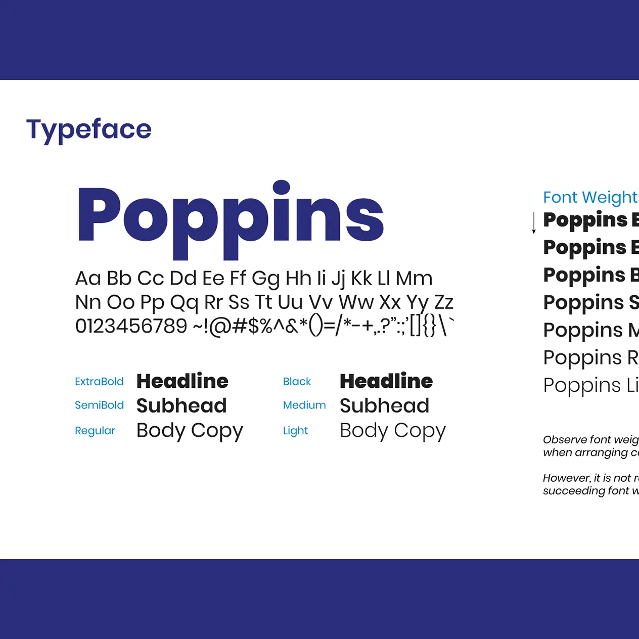 Pcta Branding Typeface Poppins