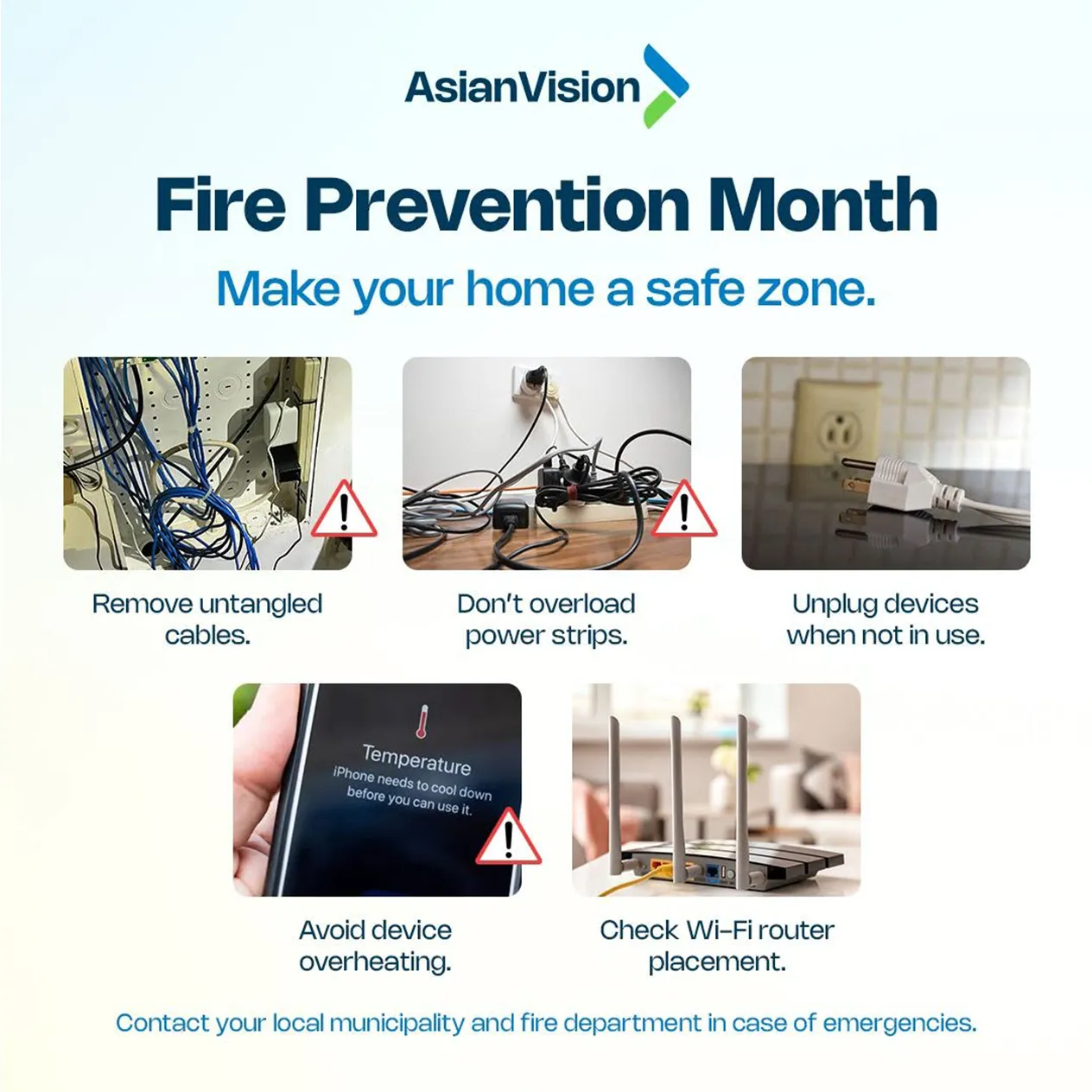 Asian Vision Fire Prevention Month Content