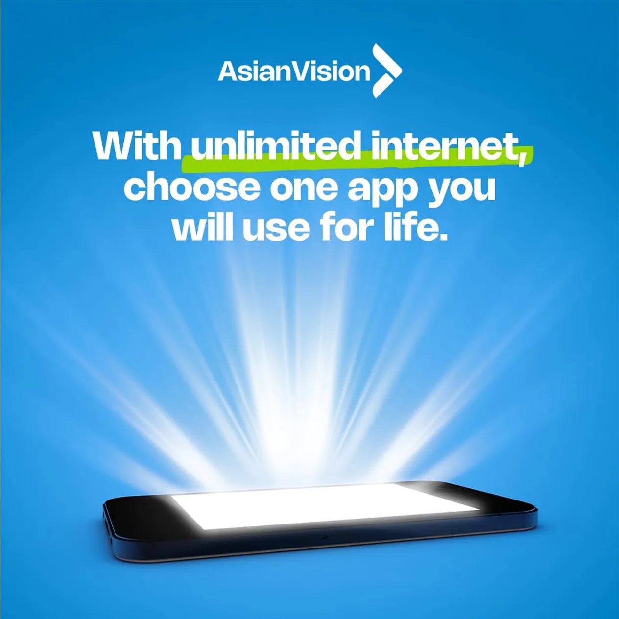 Asian Vision With Unlimited Internet Choose An App