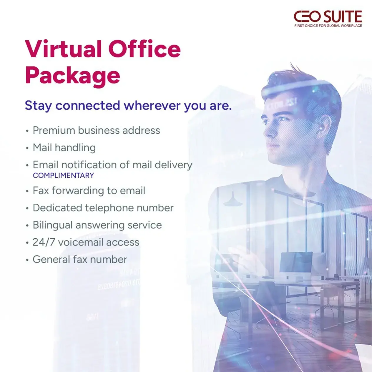 Ceo Suite Virtual Office Package
