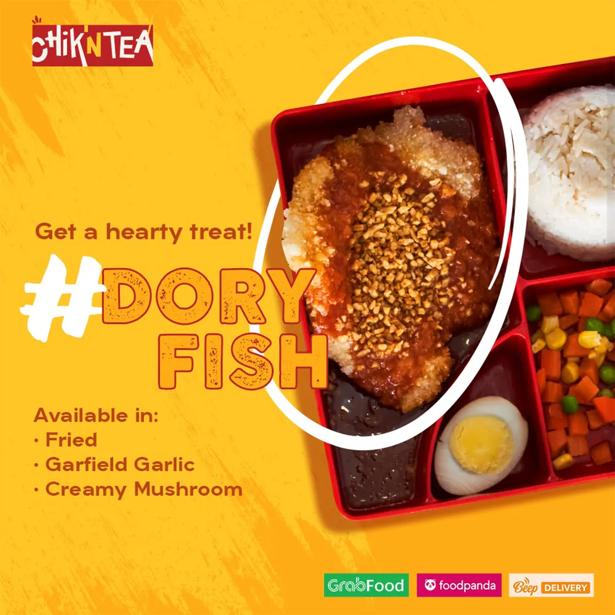 Chik N Tea Dory Fish Rice Meal Content