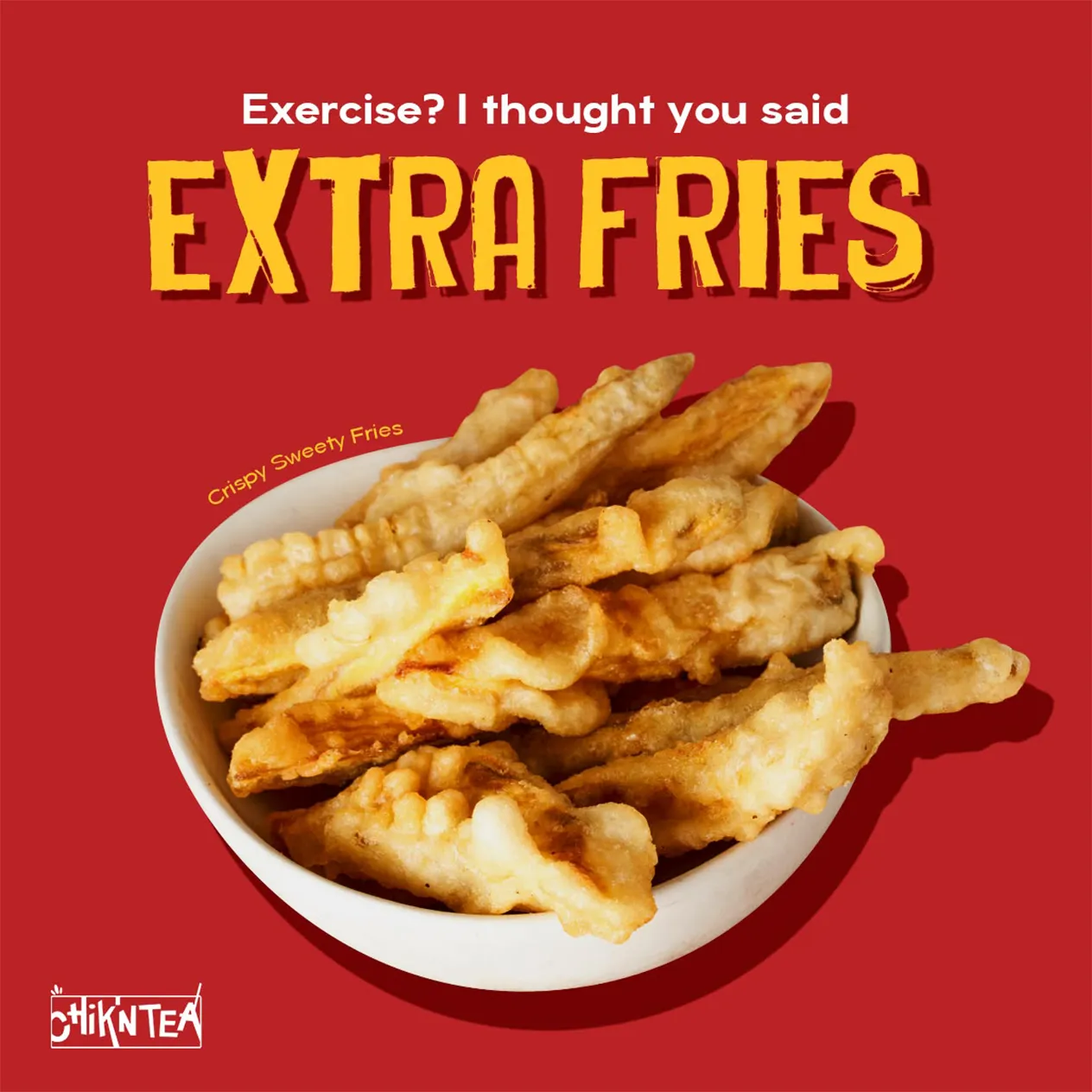 Chik N Tea Extra Fries Content