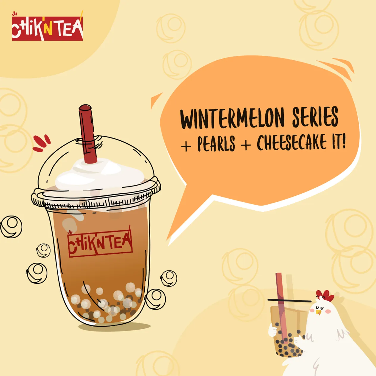 Chik N Tea Wintermelon Series Content