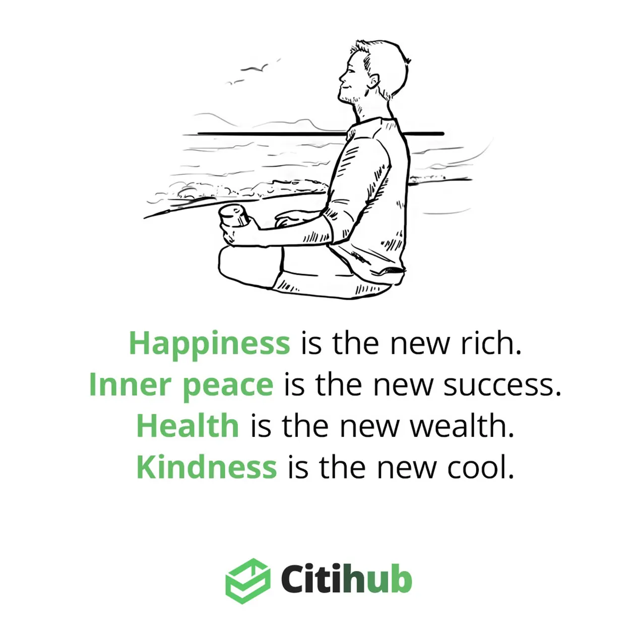 Citihub Dormitory Quote Happiness Is The New Rich