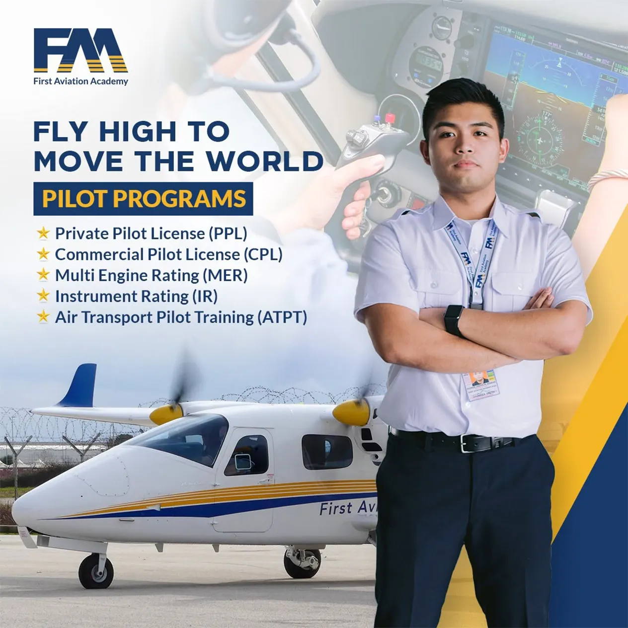 First Aviation Academy Fly High To Move The World Pilot Programs Content