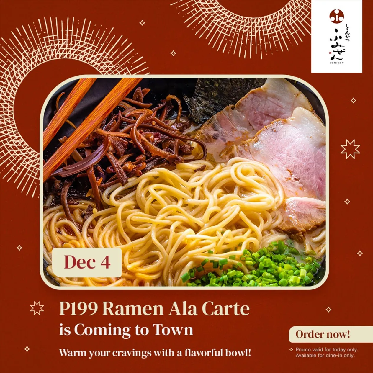 Fumizen Japanese Restaurant 12 Deals Of Christmas Day 1