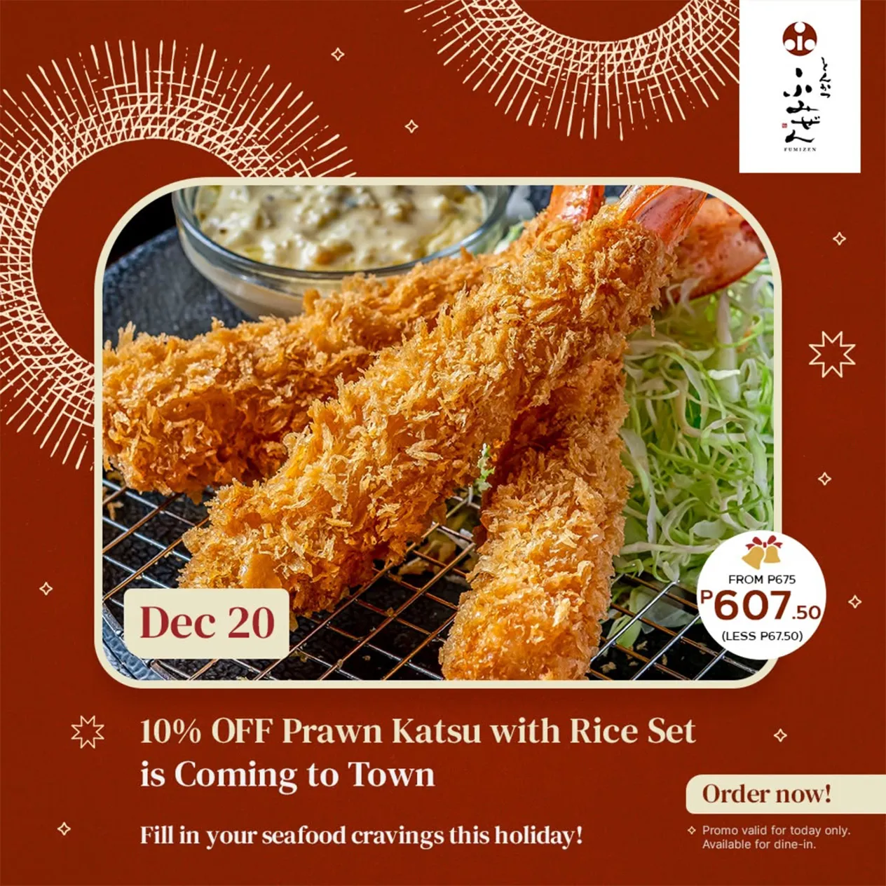 Fumizen Japanese Restaurant 12 Deals Of Christmas Day 11