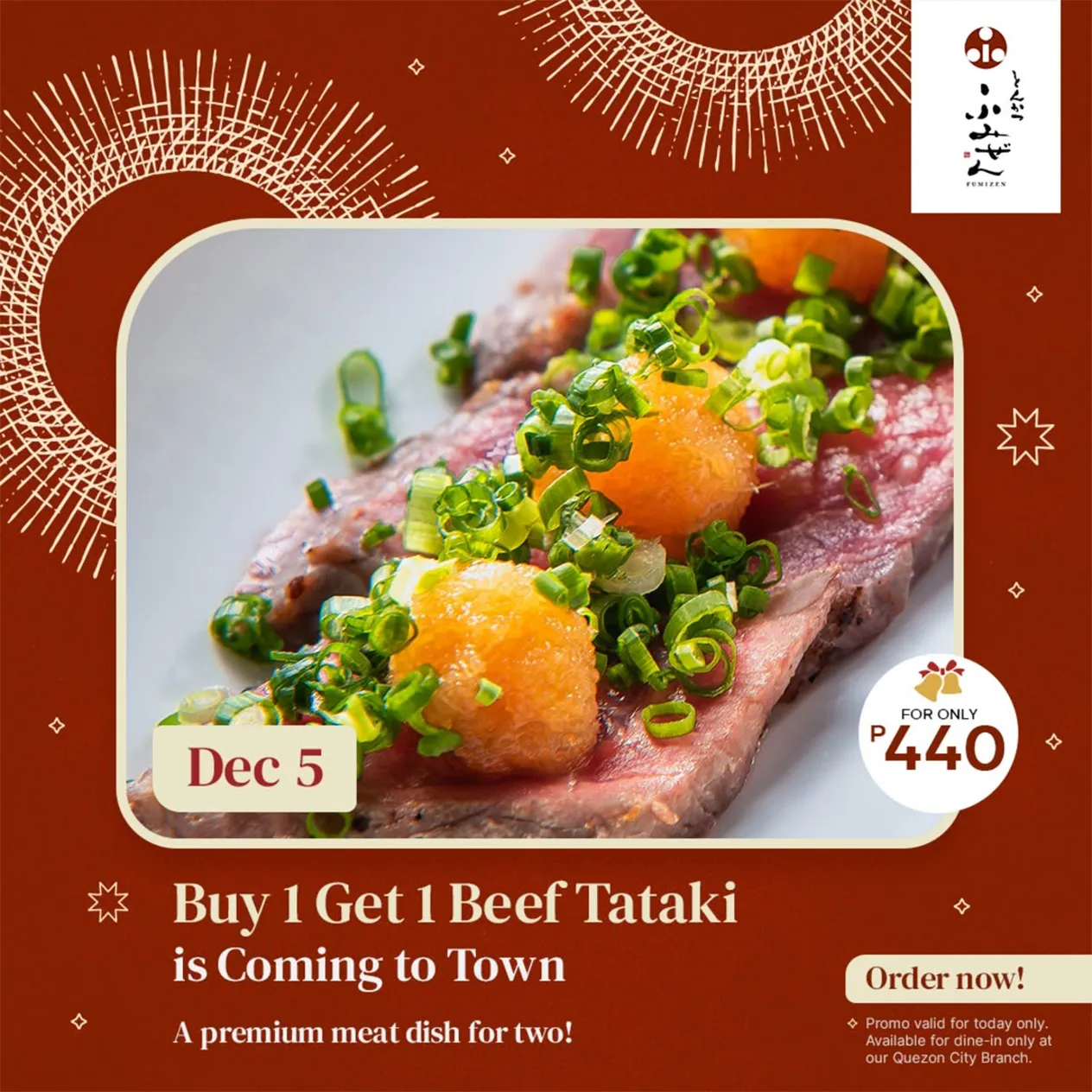 Fumizen Japanese Restaurant 12 Deals Of Christmas Day 2