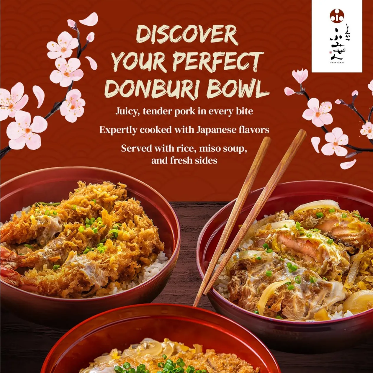 Fumizen Japanese Restaurant Discover Your Perfect Donburi Bowl Content