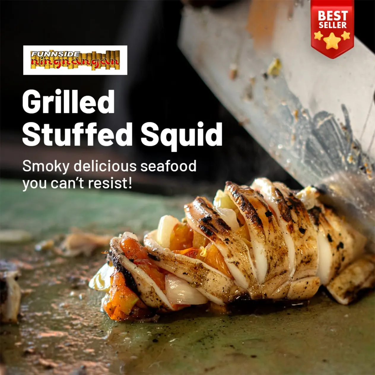 Funnside Ningnangan Grilled Stuffed Squid Content