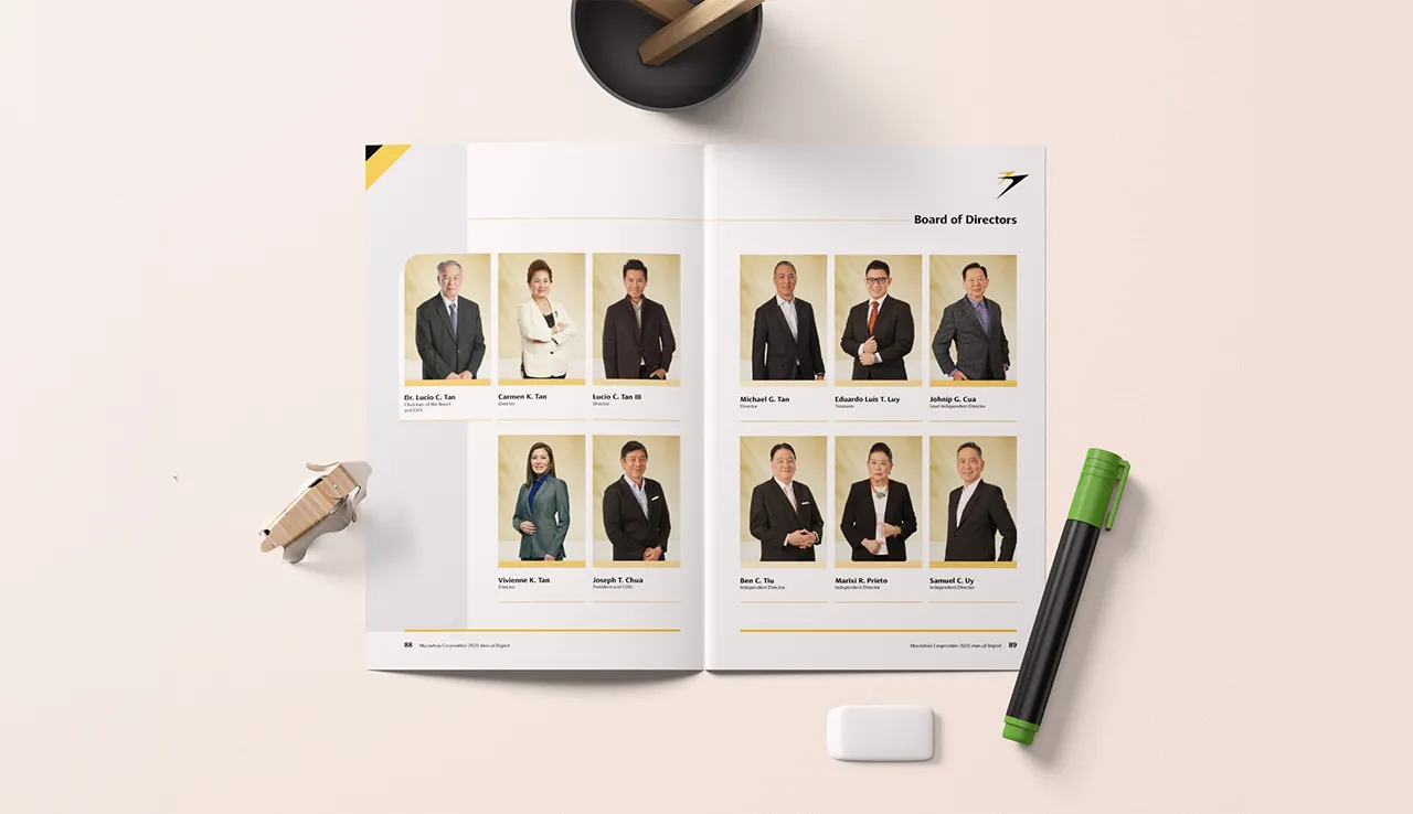 Macroasia Corporation Annual Report Board Of Directors Mockup