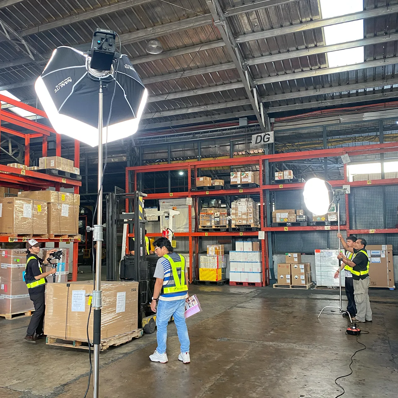 Mascorp Videoshoot Cargo Warehouse Bts
