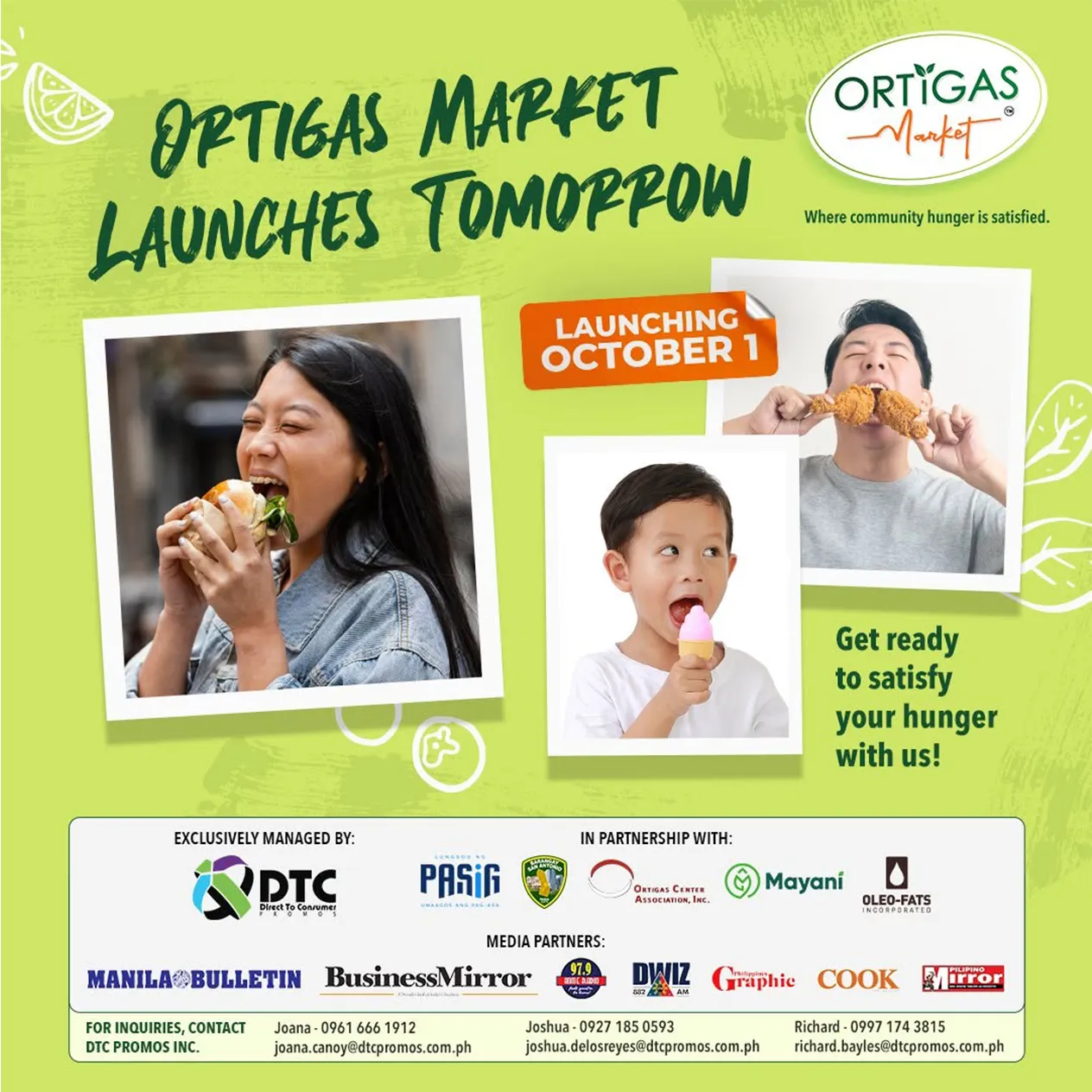 Ortigas Market Launches Tomorrow Content