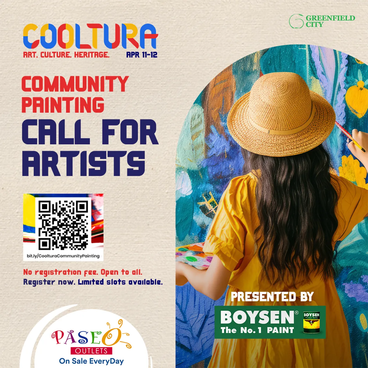 Paseo Outlets Cooltura Coomunity Painting Call For Artists