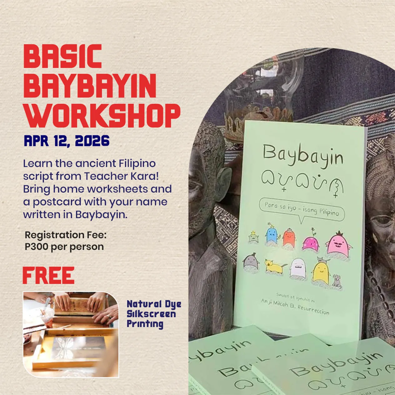 Paseo Outlets Cooltura Workshop Basic Baybayin