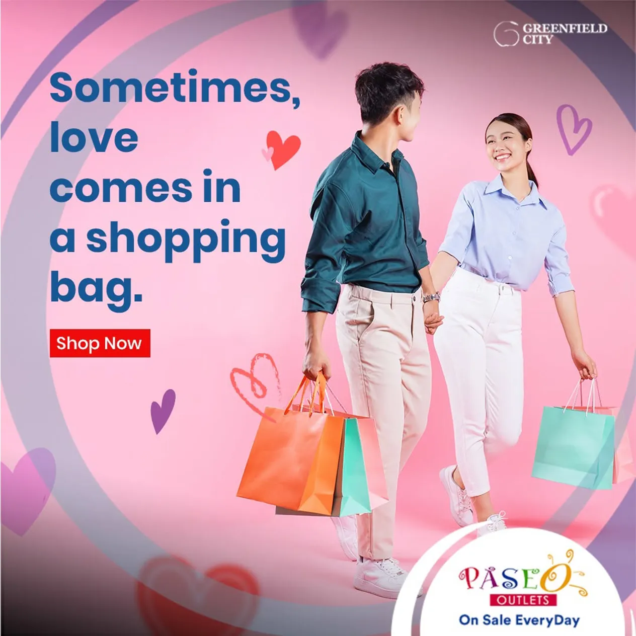 Paseo Outlets Sometimes Love Comes In A Shopping Bag Content