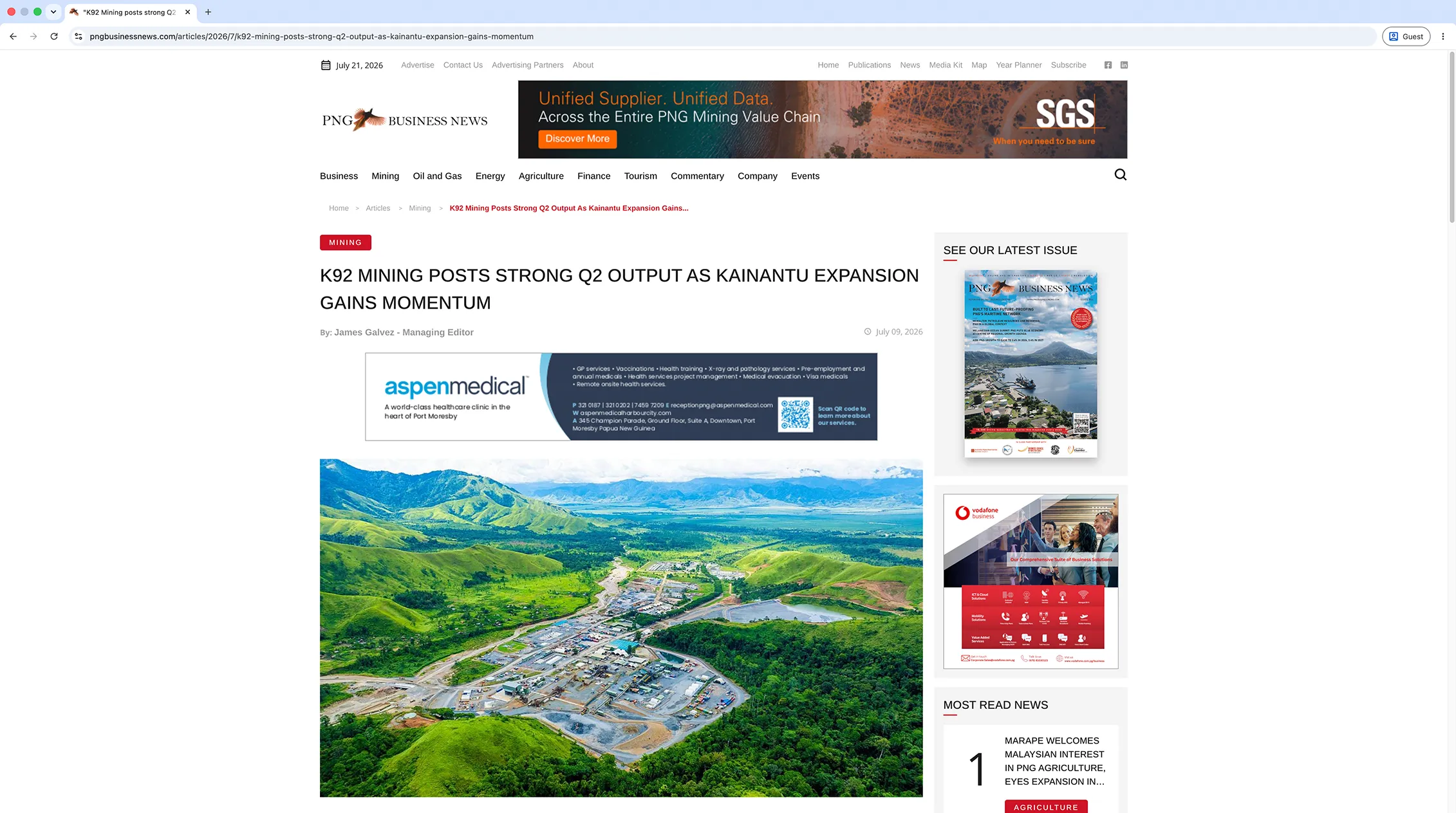 Png Business News Website Article
