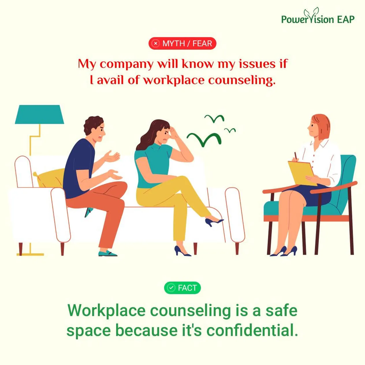 Powervision Eap Content Workplace Counseling Is A Safe Space