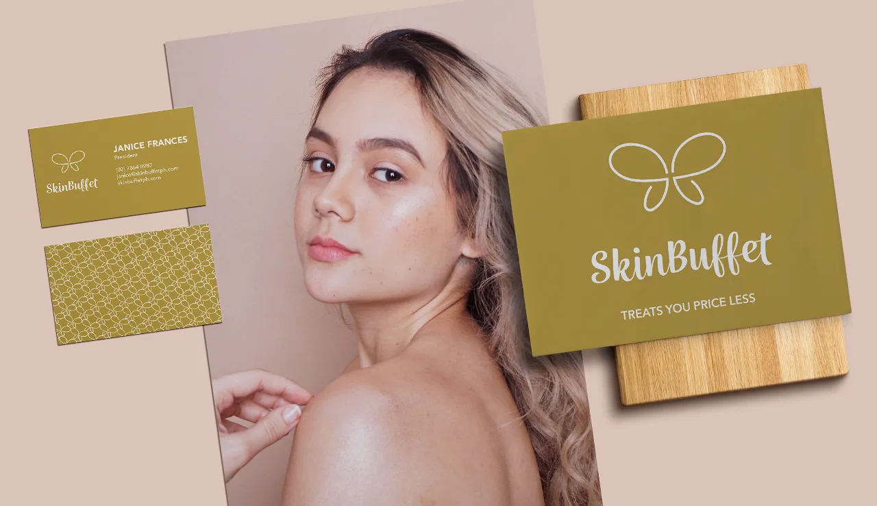 Skin Buffet Rebrand Stationery