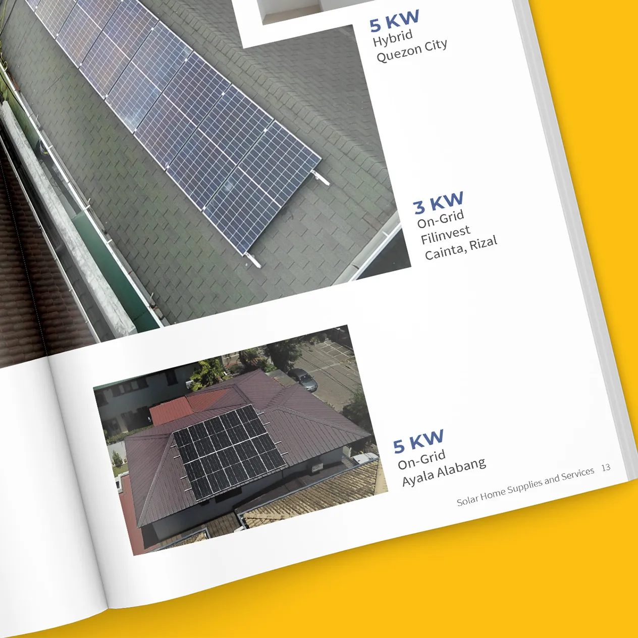 Solar Home Print Company Profile Installations Gallery Page
